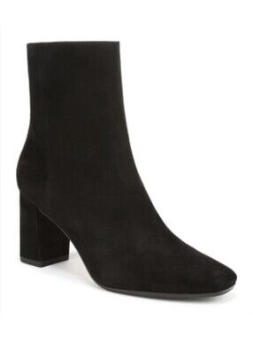 Veronica Beard Women's Cera Black Suede Heel Boots Booties Size 8.5 M